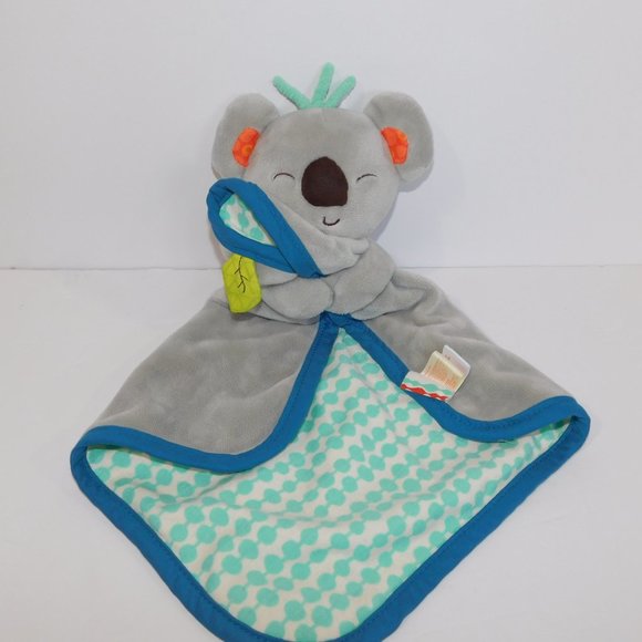 Baby B Gray Blue Koala Security Blanket Infant Lovey nunu - Picture 2 of 5